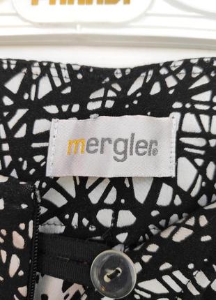 Весняні брюки осінні чорно - білі 48 розмір жіночі стрейчеві штани тонкі mergler чорні штани стрейч 46 m l3 фото