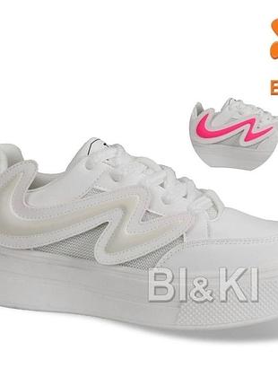 Білі кеди для дівчинки підлітка від biki