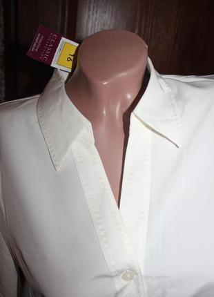 Блуза крем с коротким рукавом marks & spencer6 фото