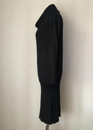 Комфортное черное трикотажное платье гольф, размер s-l3 фото