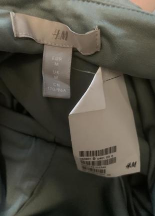 Платье h&m однотонное оливковое8 фото