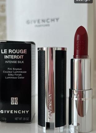 Помада givenchy le rouge interdit mini1 фото