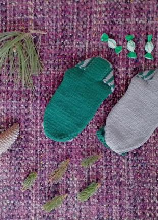 Handmade теплые вязаные носки размер 40-42 handmade9 фото