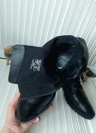 Ботинки ботильйони черные кожаные натуральная кожа8 фото