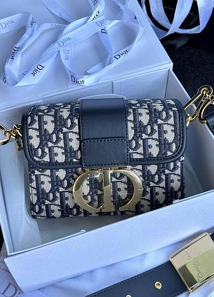 Сумка кросс боди premium 1:1 chri**** di** 30 montaigne bag blue/beige