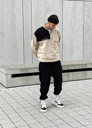 Теплий костюм out бежевий