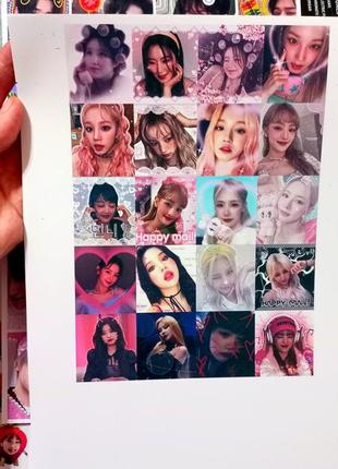 Наклейки k-pop кей поп stray kids (g)i-dle blackpink itzy nmixx и другие