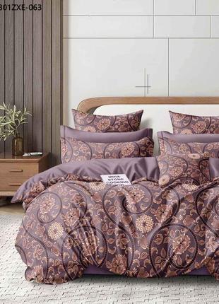 Постільна білизна/постельное бельё: коричневі квіти (і)