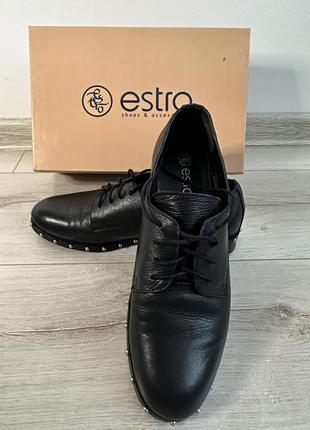 Кожаные ботинки эстро
