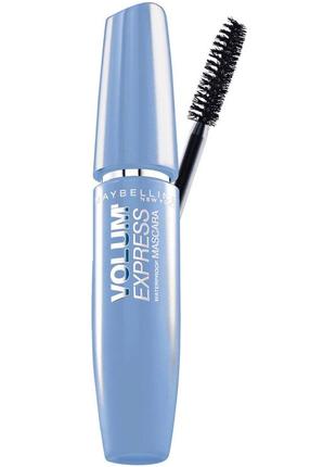 Maybelline volum' express waterproof тушь для ресниц черная 8.5 мл