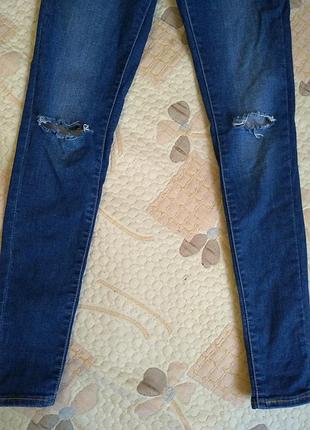 Джинсы  , с разрезами,  рваные на коленях, levis , skinny, разм 265 фото