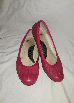Балетки кожаные clarks 37размер
