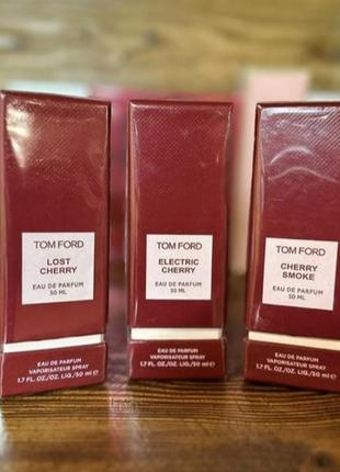 Комплект из трёх флаконов в стиле tom ford lost cherry