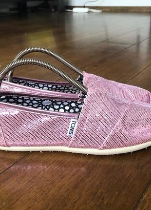 Мокасины эспадрильи toms (оригинал) р. 36.5 +респиратор в подарок