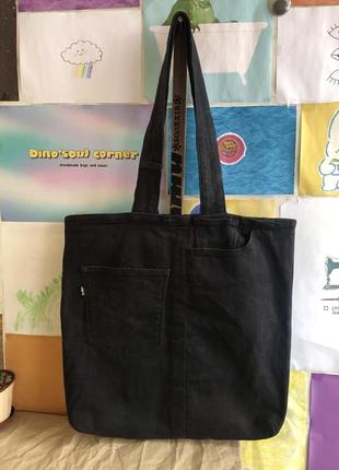 Оригинальная джинсовая сумочка , шоппер ручной работы levi’s2 фото