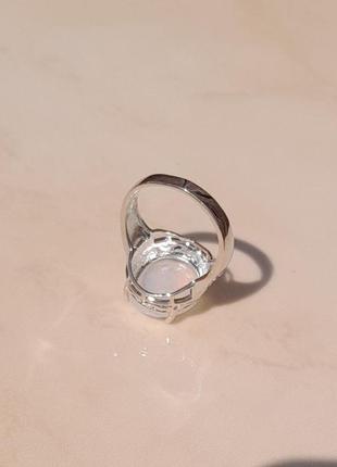 Кольцо с лунным камнем2 фото