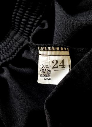Новые черные базовые укороченные брюки с карманами  сзади на комфортной талии 24 uk3 фото