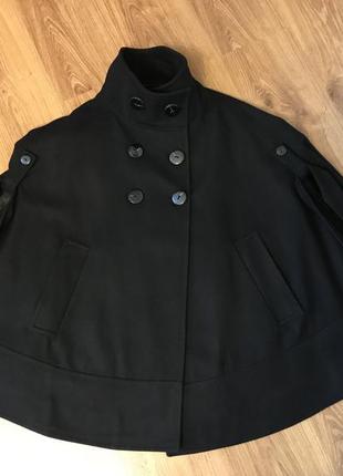 Пальто-пончо zara. шикарний склад.