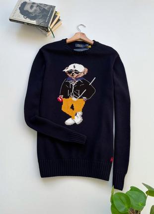 Роскошный мужской свитер от бренда polo ralph lauren из коллекции bear.