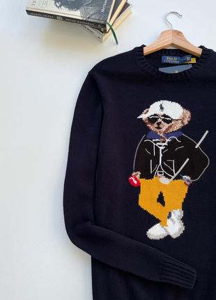 Розкішний чоловічий светр від бренду polo ralph lauren з колекції bear.2 фото