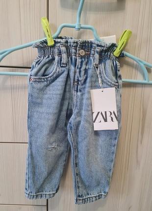 Нові джинси zara для дівчинки1 фото