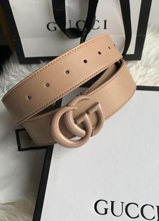 Ремень gucci beige