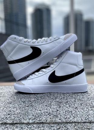 Nike blazer mid 77 white2 фото