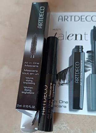 Тушь на ресниц artdeco all in one mascara миниатюра2 фото