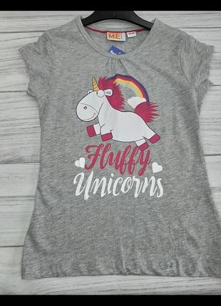 Футболка на девочку с единорогом pepperts