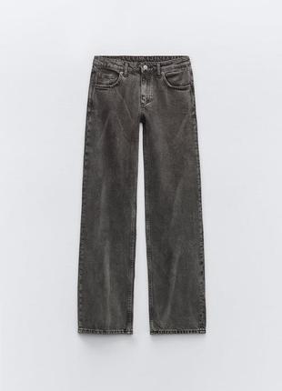Серые джинсы zara
