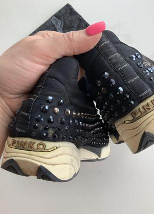 Pinko итальянские кроссовки с камнями swarovski3 фото