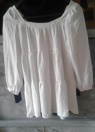 Блуза туника платье с открытыми плечами4 фото