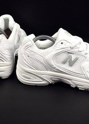 Кроссовки женские new balance 530 all white 36-41 кроссовки женские кожа текстиль сетка8 фото