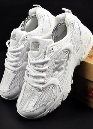 Кроссовки женские new balance 530 all white 36-41 кроссовки женские кожа текстиль сетка