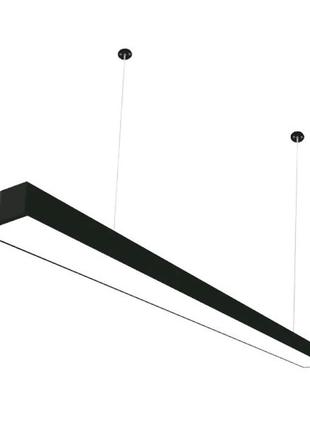 Линейный led светильник ln-5-32-12070-5-b 32w 5000к 1200mm черный с подвесом