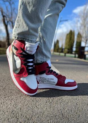 Кроссовки nike air jordan  1 “off-white”
