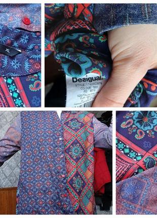 Рубашка бохо пейсли рубашка женская desigual xl2 фото