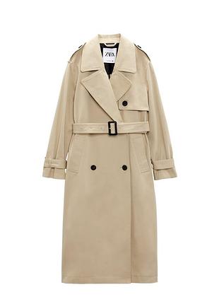 Бавовняний тренч zara