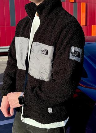 Плюшева куртка the north face