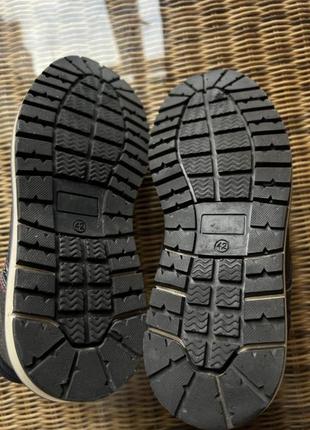 Кожаные ботинки max оригинальные серые4 фото