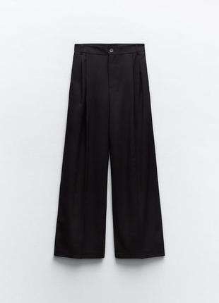 Широкі чорні штани палаццо xl xxl розмір 50 52 розмір zara5 фото