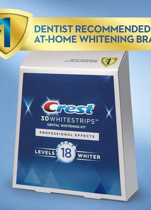 Целая упаковка отбеливающих полос crest 3d whitestrips professional effects 20 пар4 фото