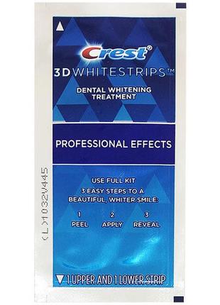 Ціла упаковка відбілюючих смужок crest 3d whitestrips professional effects 20 пар3 фото