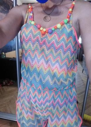 Пляжний комбінезон туніка . літній пляжний комбез missoni mare