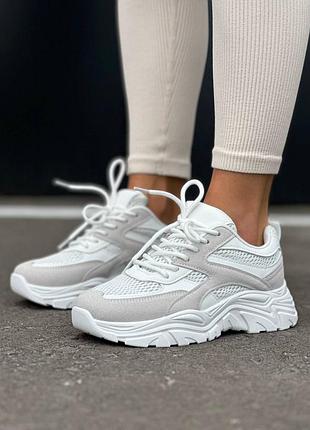Светлые женские кроссовки 36-40 кроссовки жеncки2 фото