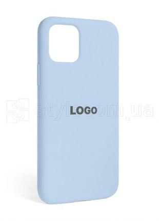 Чехол full silicone case для apple iphone 12, 12 pro light blue (05)