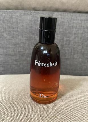 Christian dior fahrenheit eau de toilette 50 мл без коробки, оригинал