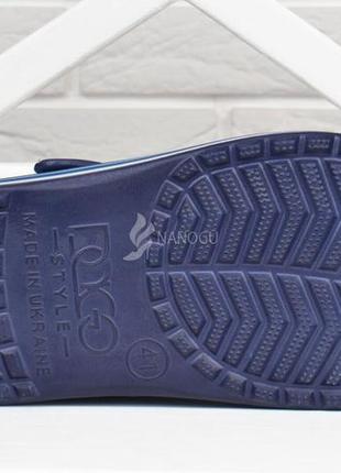 Сабо мужские кроксы clogs влагостойкие облегченные синие5 фото