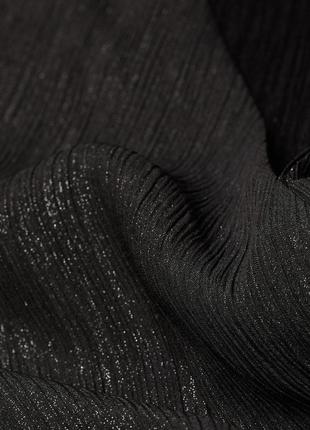 Черное платье миди шифоновое h&amp;m оверсайз платье женское на запах нарядное платье6 фото