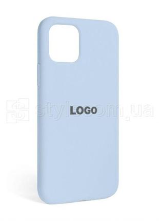 Чехол full silicone case для apple iphone 12, 12 pro sky blue (58)